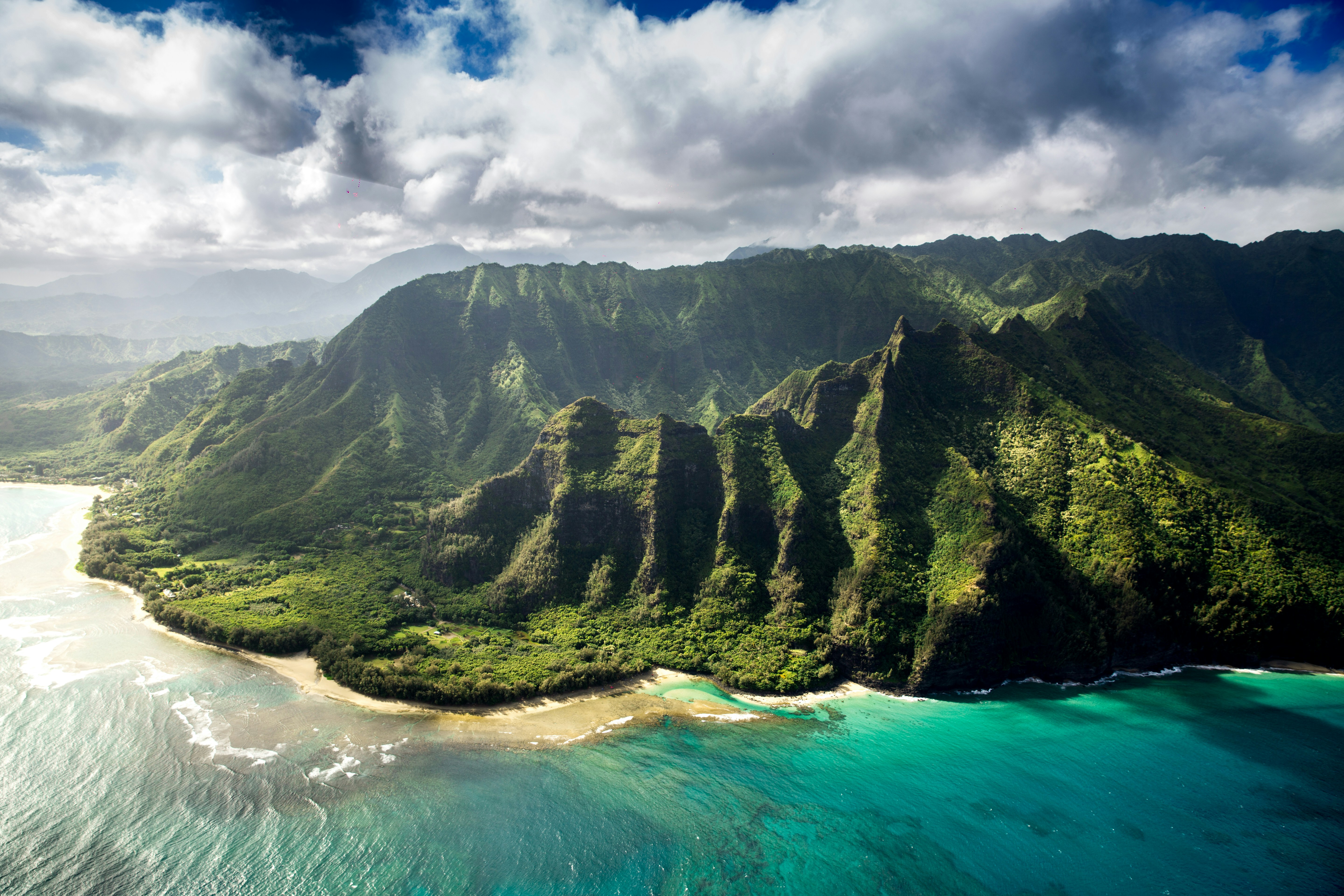 Aerial photo of Kauai Island